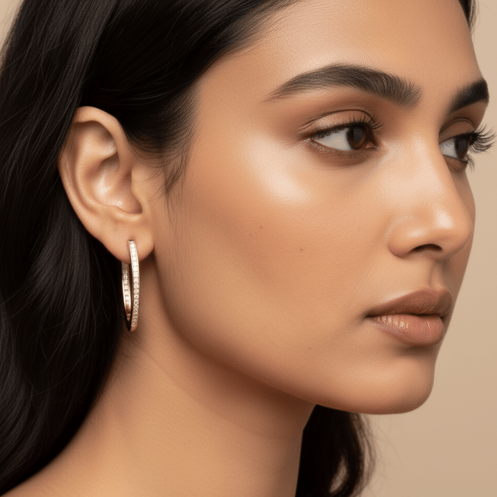 18K Twin-Line Zircon Hoops - 125_ff27f1dd-39c8-44b3-9cb7-bba2f45db25b