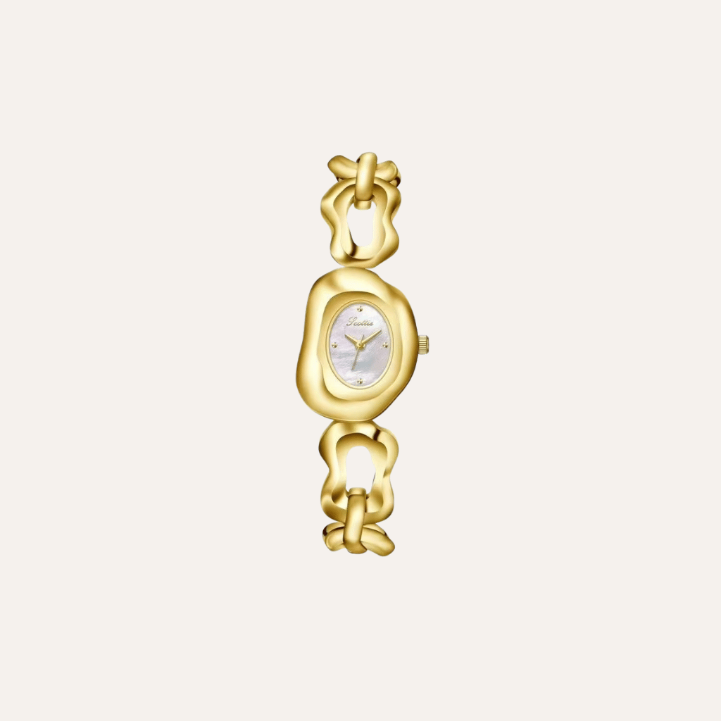 Melted Gold Quartz Watch - 149_cbbffece-908d-4485-b2b0-27c66112d418