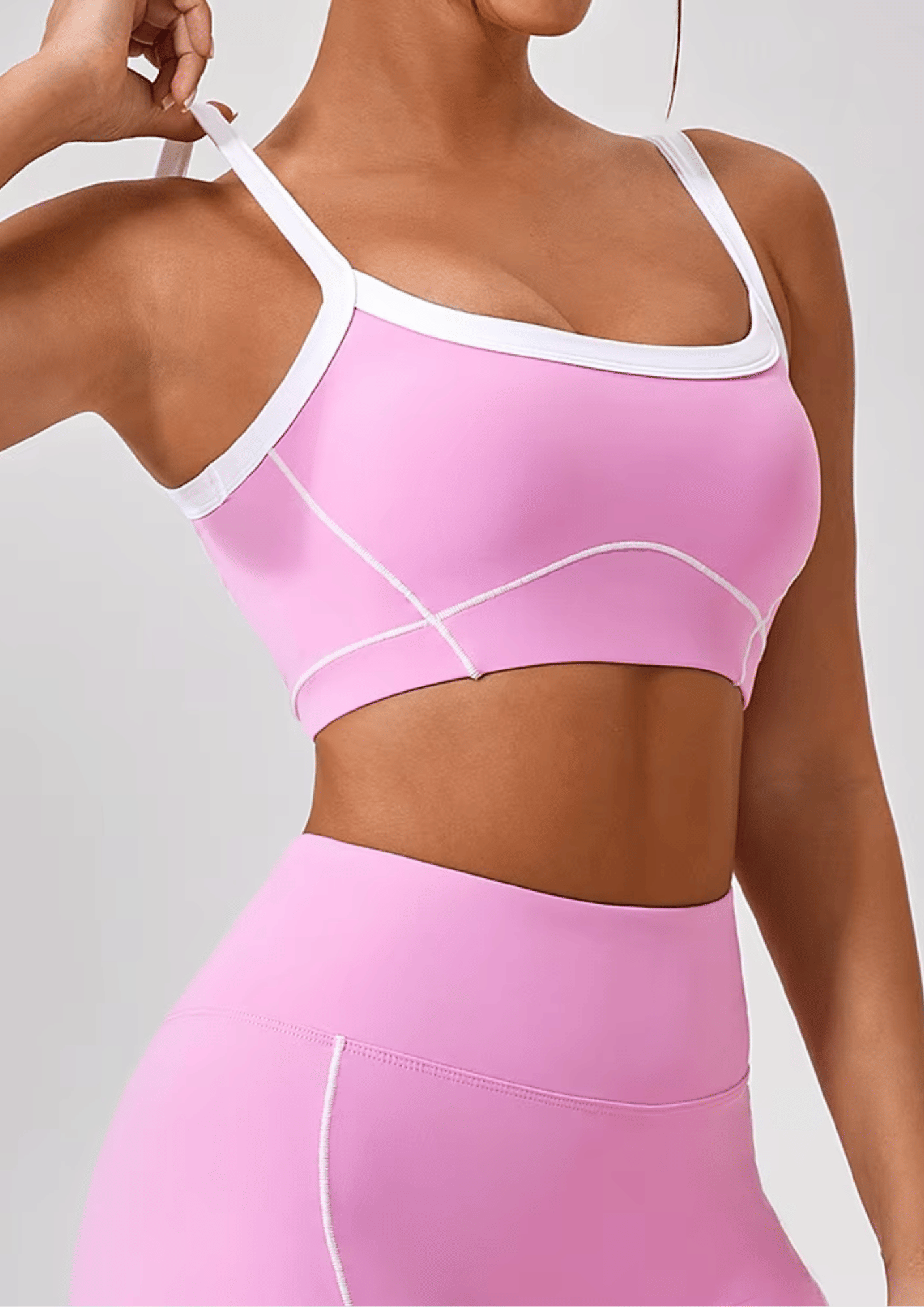 Flamingo Pink Sports Bra by Sculpt - 30
