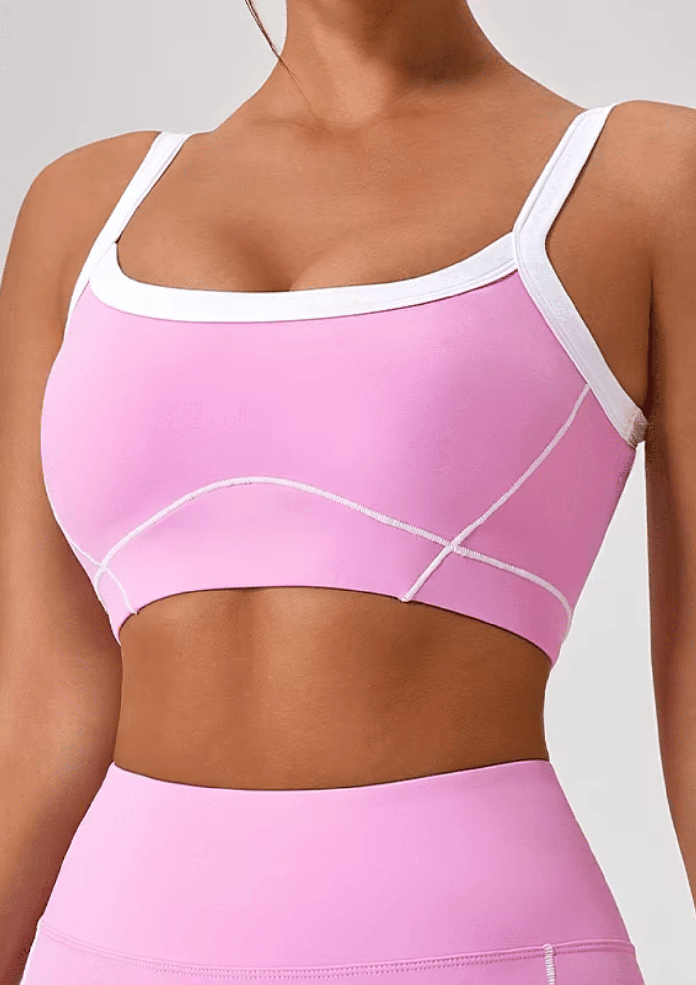 Flamingo Pink Sports Bra by Sculpt - 31