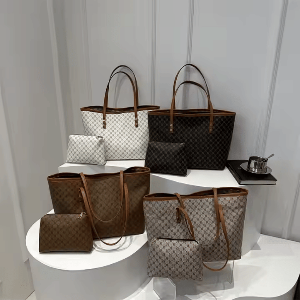 Everyday Pattern Tote Set - 355