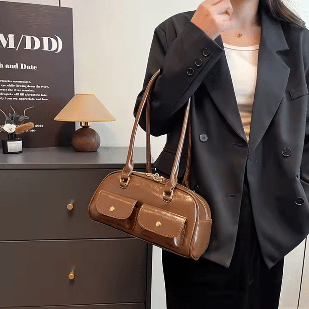 Oslo Vegan Leather Pocket Bag - 375