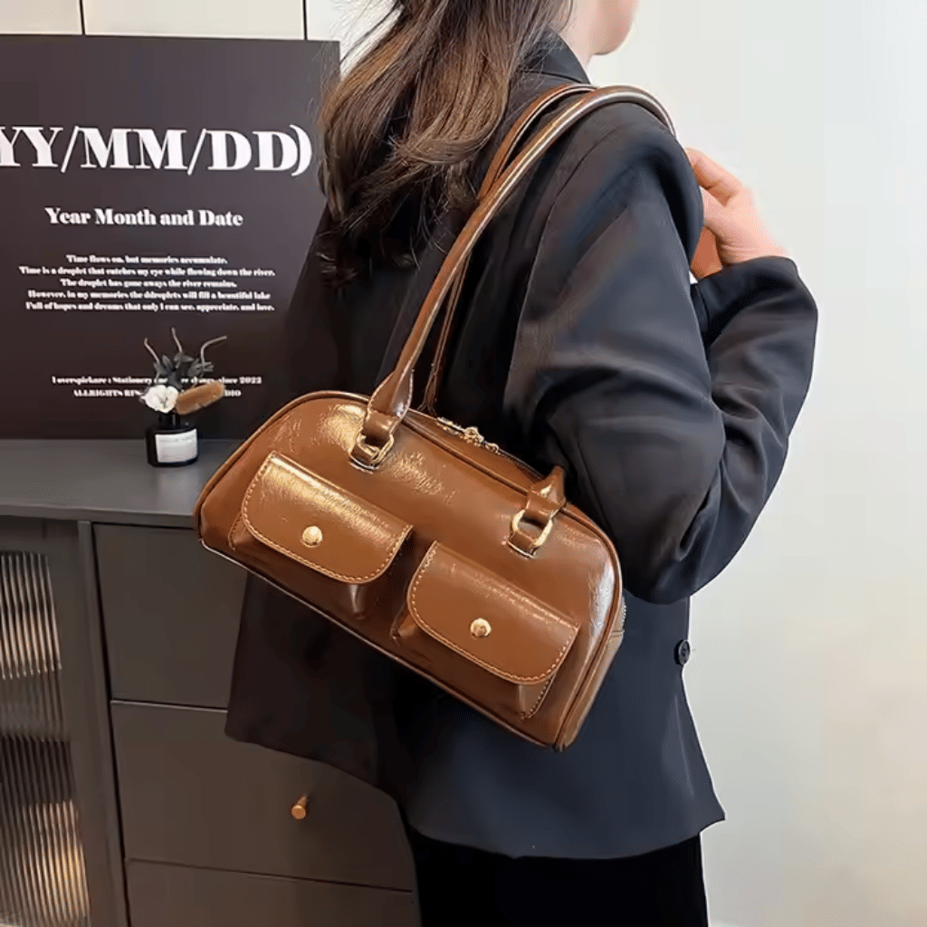 Oslo Vegan Leather Pocket Bag - 376