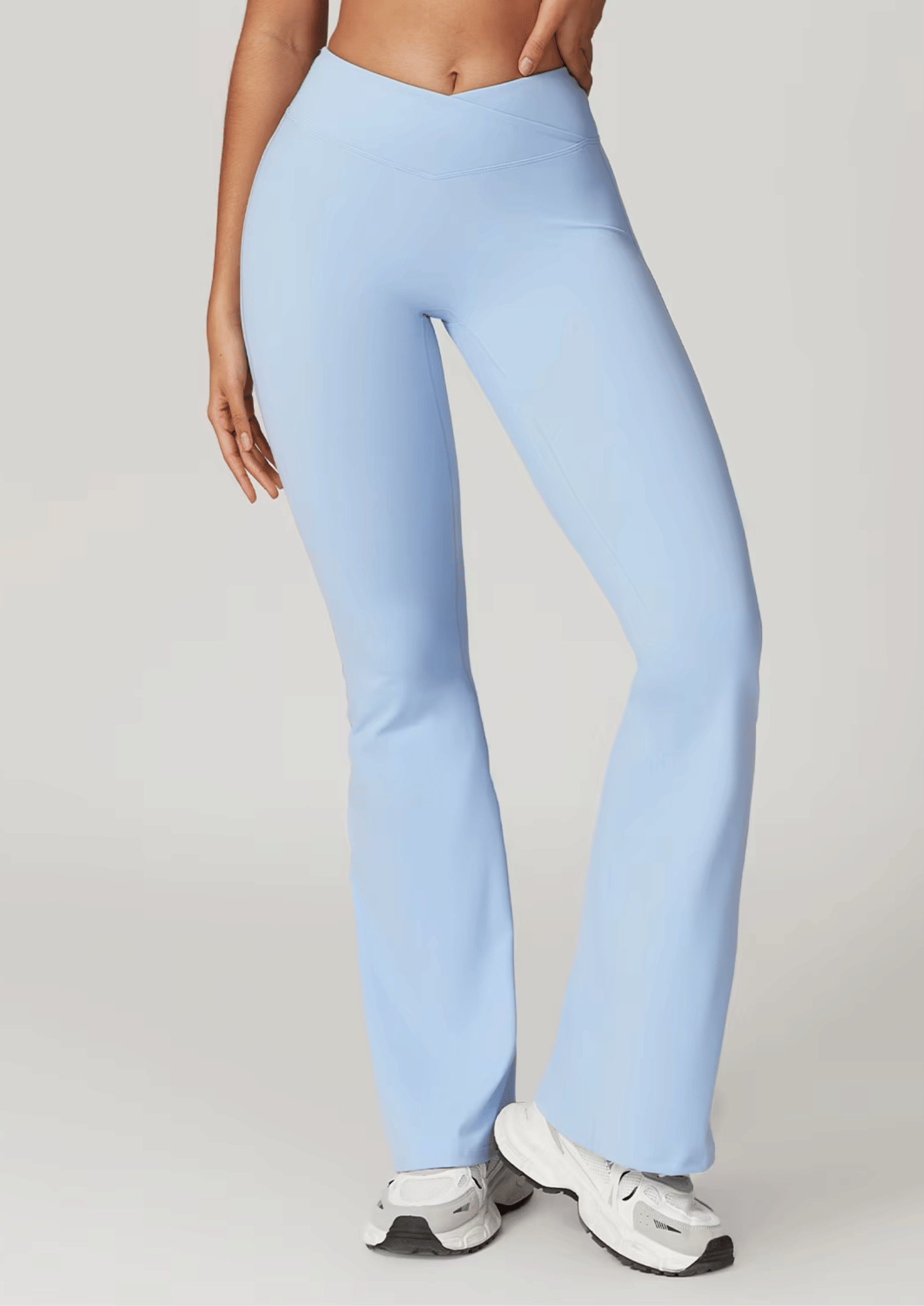Sky Blue Flare Leggings by Sculpt - 38