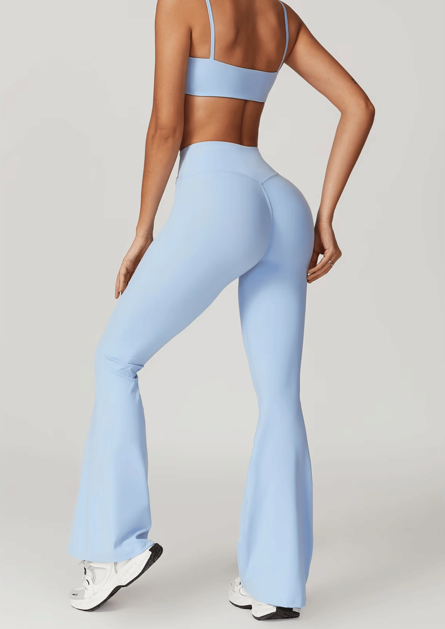 Sky Blue Flare Leggings by Sculpt - 39