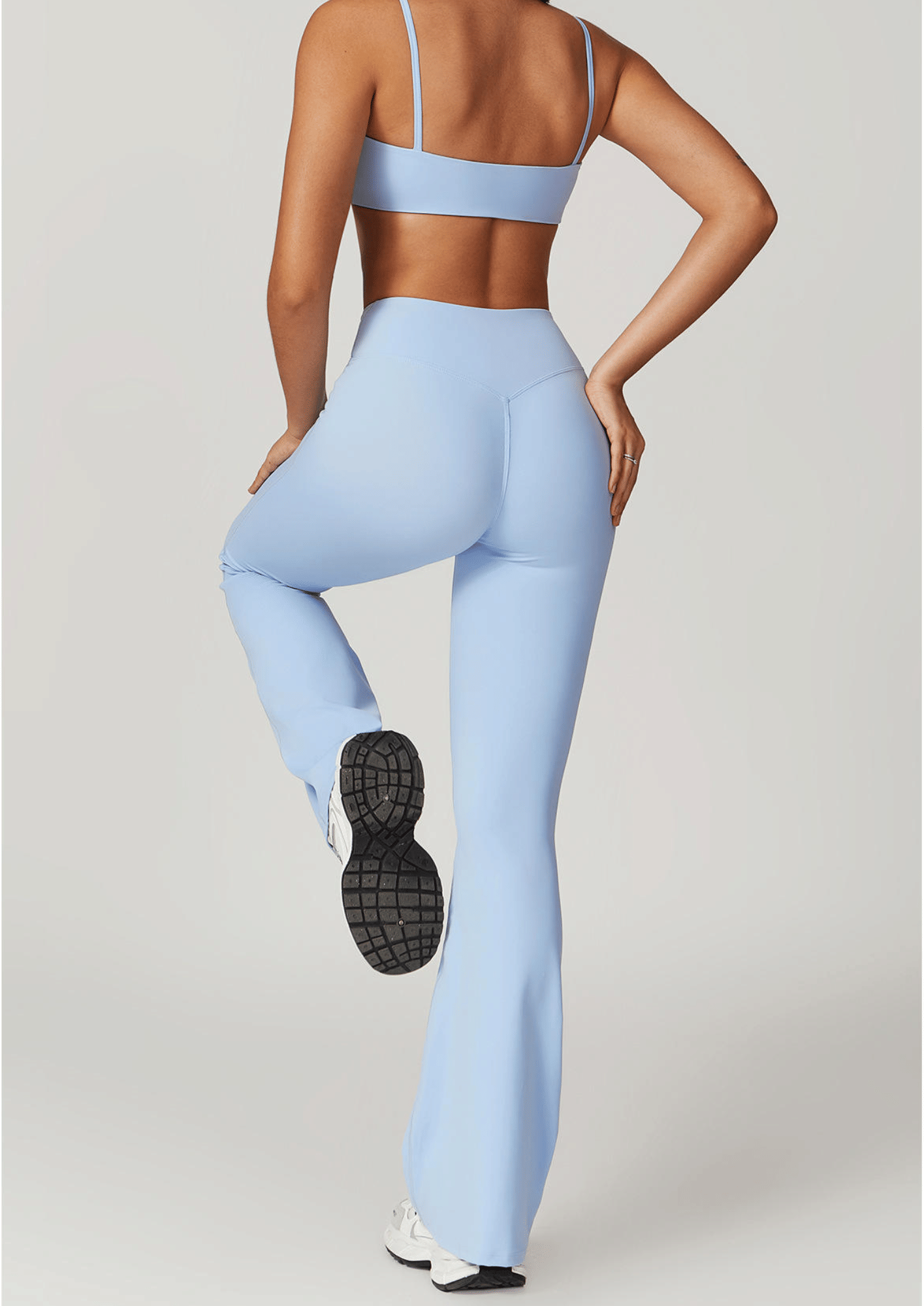 Sky Blue Flare Leggings by Sculpt - 40