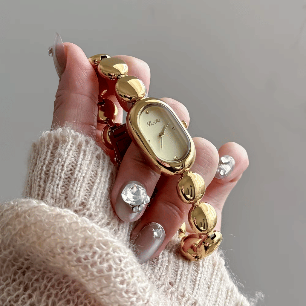 Pearl Beads Quartz Watch - 433