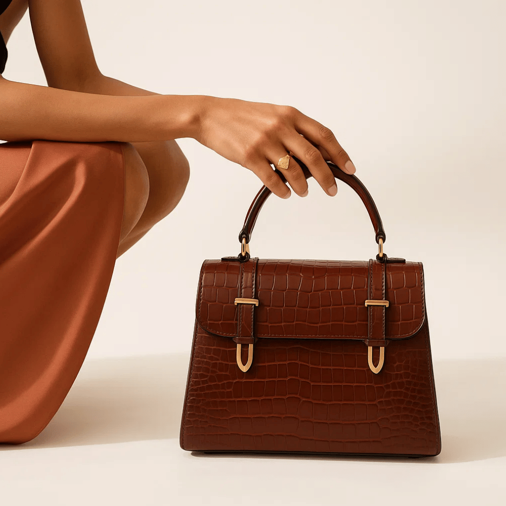 Vegan Leather Florence Buckle Satchel - 44_52f771b7-0941-4d32-89d0-ede156380353