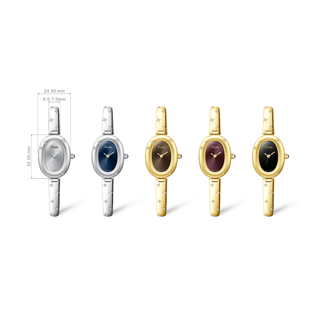 Starry Oval Ouartz Watch - 466