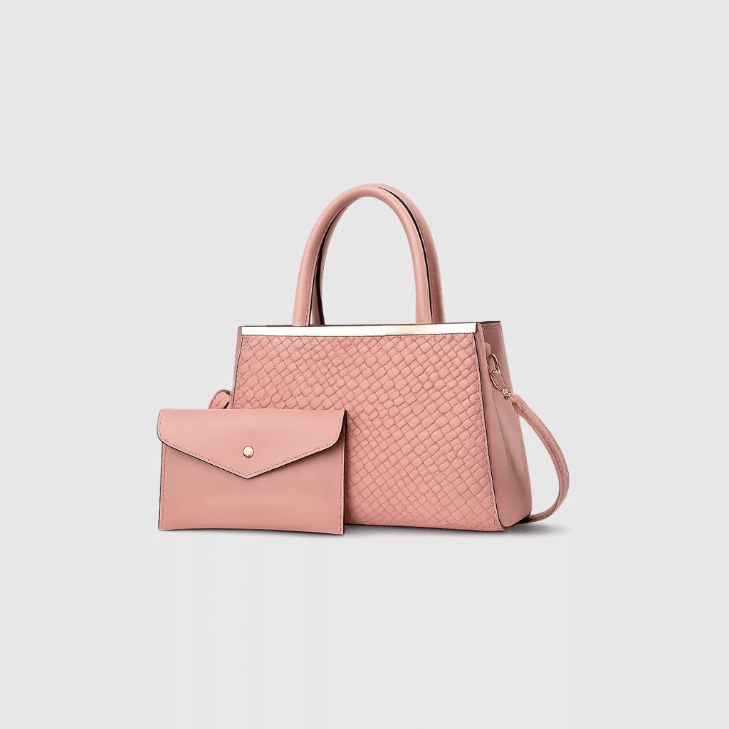 Serpantine Pattern Vegan Leather Handbag Set - 58_d2e5831a-c6c0-49d1-a62e-ebf7997116c6