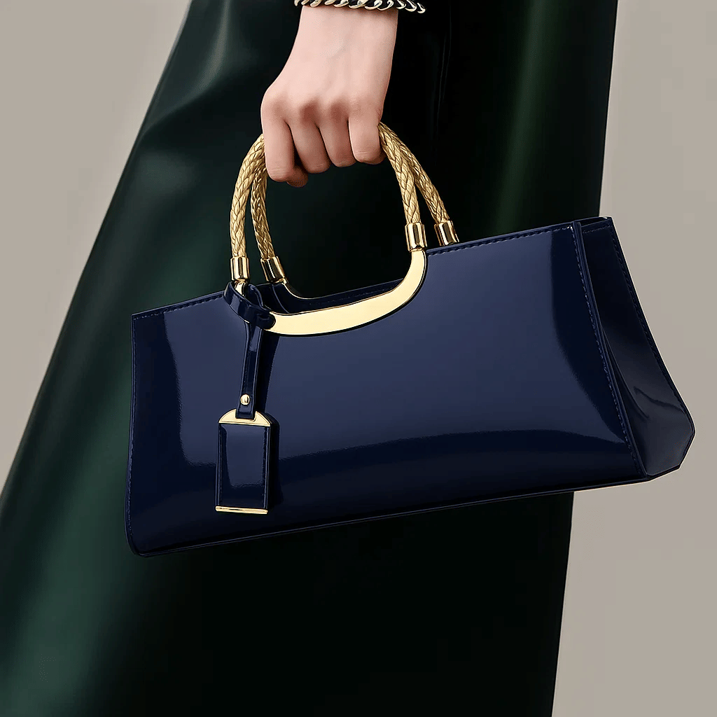 Midnight Blue Glossy Satchel - 6_09bb64f3-3b1c-4172-88b0-8b2041c7e681