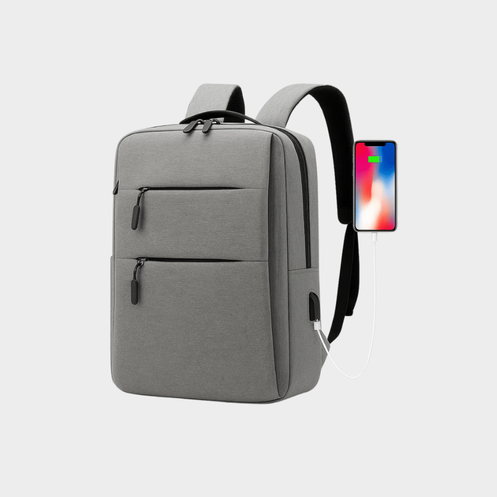 3-Piece Polyester USB Backpack, Sling Bag and Tote Set - 94_bb950729-c517-4743-94c0-b102d119454b